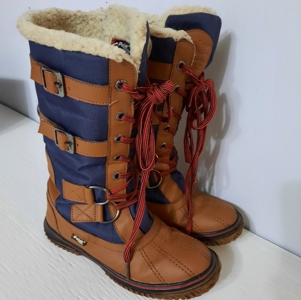 Pajar Brown and Blue Winter Boots